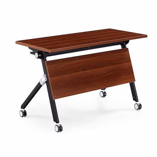 Standing Folding Movable Stackable Sliding Meeting Room Computer Study Office Table Training Desk