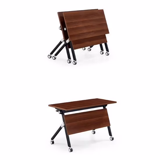 Standing Folding Movable Stackable Sliding Meeting Room Computer Study Office Table Training Desk