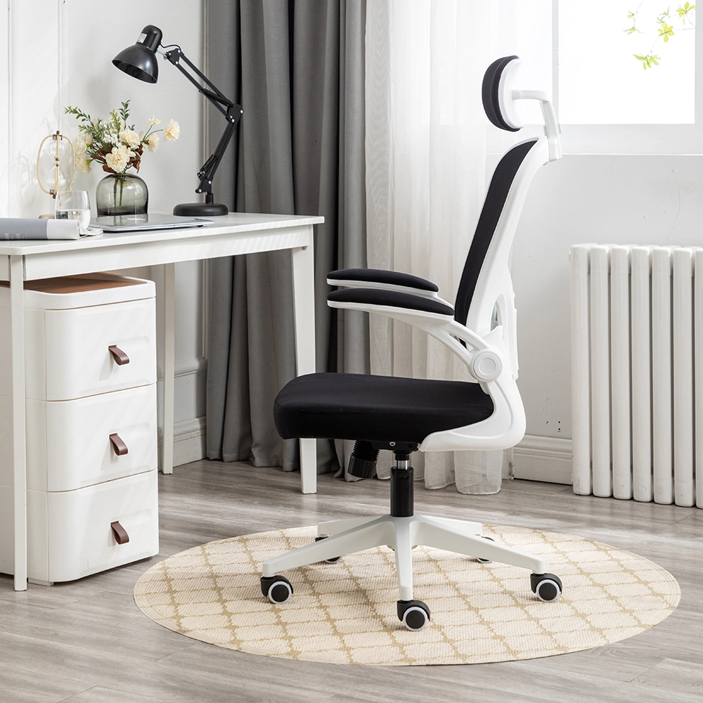 Factory Sales White Swivel Full Mesh Rolling Office Staff Chairs