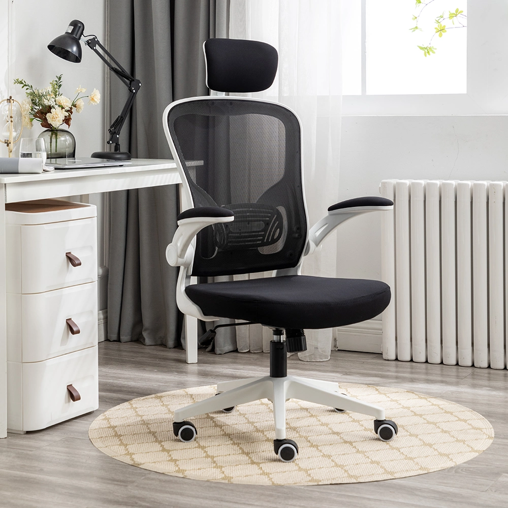 Factory Sales White Swivel Full Mesh Rolling Office Staff Chairs