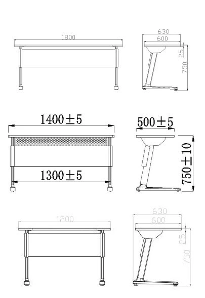 Modern Aluminium Meeting Training Folding Conference Office Table