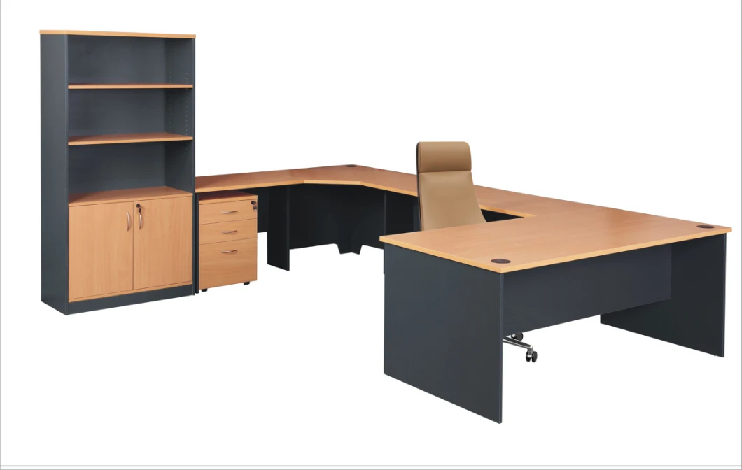 Office Furniture Commercial Furniture Melamine Workstation Executive Desk Office Table with Pedestal