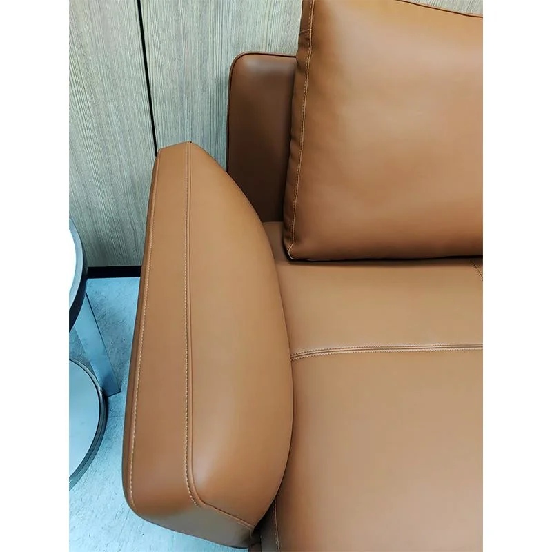 Zebai Foshan Luxury Leisure Leather Furniture Hotel Office Italy Style Leather Office Sofa